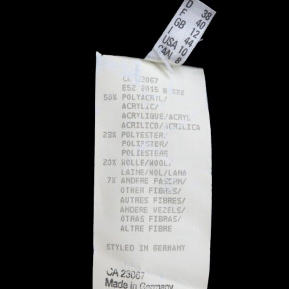 Frank Eden Black and White Houndstooth Wool Blend Blazer - Picture 8 of 8